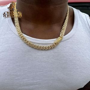 Custom Pass Diamond Tester Hip Hop Jewelry Sterling Sier 6Mm 8Mm Iced Out VVS Cuban Link Moissanite Chain For Men