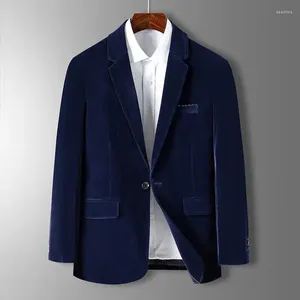 Мужские костюмы M-4XL Spring Adulm Blazer Straight Business Casual Jupt куртка с твердым цветом синее вино красное черное пальто Элегантное костюм Homme