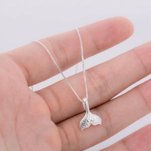 Pendant Necklaces Fashion Cute Jewelry Whale Tail Fish Charm For Women Mermaid Pendants Birthday Gifts Wholesale