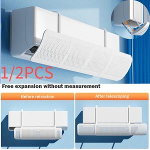 1/2pcs de ar condicionado escalável para pára-brisa anti-diretor soprando o confinamento de parede universal de parede universal baffle 240506