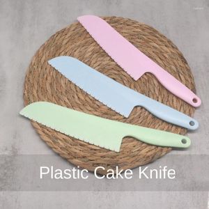 Bakningsverktyg Barnens säkerhet Plastfruktskärare Kakekniv Köksverktygsbröd