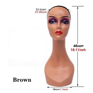 Mannequin Heads Axelfri Human Body Model Wig Scarf Glasses Hat Display Holder Head Q240510