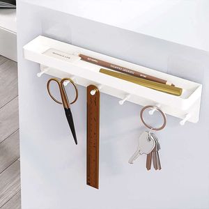 Accessori per il bagno in acciaio inossidabile non perforato, archiviazione montata a parete dietro la porta, portabicchieri, portabicchieri ombrello