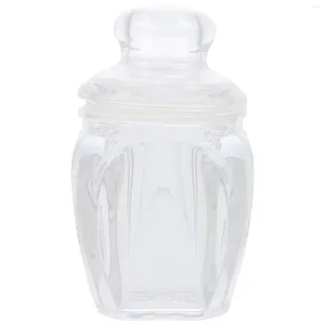 Aufbewahrung Flaschen kleine Gläser Deckel Mini Gegenstände Candy Seal Snack Halter PC Haushalt getrocknete Lebensmittel Clear Tea Plastikbehälter