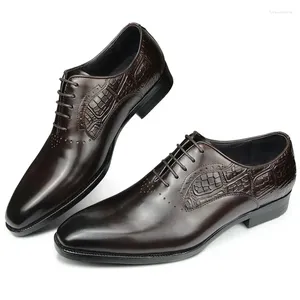 Kleiderschuhe authentische Lederspitze Zeh Schwarz Oxford für männliche elegante Arbeitsplatz formelle Büro Schweinslederfutter China gemacht