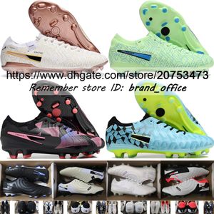 Skicka med Bag Quality New Soccer Football Boots Legends 10 Elite FG 30 -årsjubileumskor Mjuka läder Bekväma tränare Firm Ground Acc Football Cleats