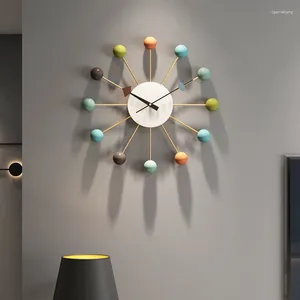 Relógios de parede Fancy Digital Art Aesthetic Cute Metal Living Room Modern Design RELOJ DE PARED PARA SALA decoração de casa