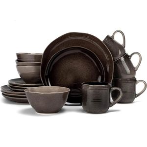 Ceramic Stoare Junnedware 16 кусок тарелки для кружки для кружки для 405050 240508