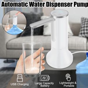 Wasserflaschen Trinkdispenser wieder aufladbar USB Mini Smart Extractor Electric 5V Faltbare Flaschenpumpe für 4,5-18.5L Automatik