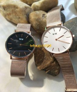 2A WW Yüksek Kaliteli DW Kadın İzler 32mm ve 36mm Wellingtones Moda Kuvars İzle Daniels Acier Inoksisitable Bilek Swatches1313316