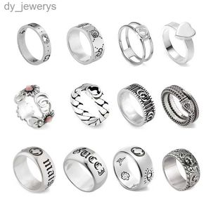 Designer classico Band Band Rings for Men Women Gioielli di lusso Lettere di alta qualità Birds 925 Silver Fashion Ring
