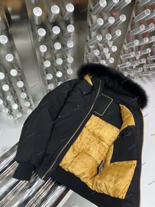 Herrklassiska jackor män mode lyxdesigner märke down jacka parkas man epaulettes trend vinter varm bomull utomhus outkläder rockar kanadensiska sax