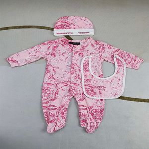Designer 0-18 meses Gabinete de nascimento de bebê Summer, primavera, designer leve, traje de bebê traje alfabetista de alta qualidade macacão infantil
