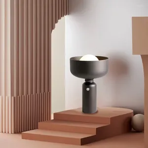 Lampy stołowe nowoczesne minimalistyczne lampa żelaza nordycka spersonalizowana salon sypialnia nocna atmosfera