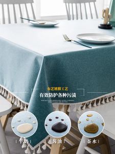Toalha de mesa toalha de mesa doméstica retangular simples para mesas de jantar e café