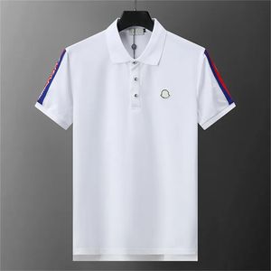 Designers de pólo de luxo dessinger polos masculinos de pólo de pólo de verão masculina camiseta de moda casual jaqueta de manga curta tshirts m-3xl