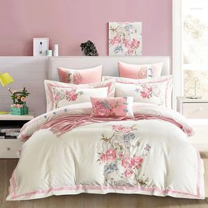 Bettwäsche -Sets 40 ägyptische Baumwollsticke Duvet Cover Kingsize