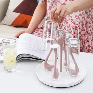 Küchenlager rotatierbarer Tassenhalter Swan Design Schnelles Ablass starker tragender Organisator Haushaltsvorräte