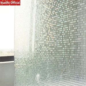 Adesivos de janela pequenos padrão de mosaico estático adesivo de vidro estático quarto banheiro banheiro escritório deslizamento portão solar filmes de privacidade