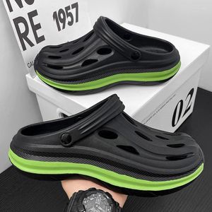 Sandaler tofflor Summer Mens Shoes Women Beach Outdoor 2024 Brand Breattable Garden Shoe Couple Sandal Flip Flops