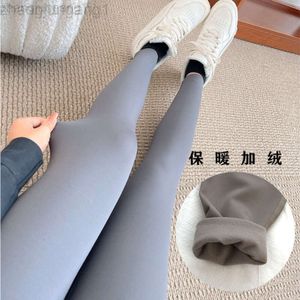 Desginer Als Yoga Pant Leggings Same with Plush Autumn Winter Fitness Warmth High Waist Tight Running Training and Sports Pants for Women