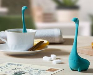 Loch Ness Monster Tea Infuser Silikon Śliczny kreskówkowy sitko herbaty FDA LFGB standardowe luźne filtr liściowy