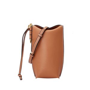 2024 bolsa de grife de grife elegante mini bolsa de telefone crossbody - bolsa de ombro compacta de couro para iPhone - acessório de moda feminina