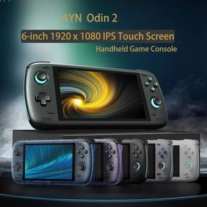 無料バッグAyn Odin 2 Proアップグレードバージョン6 IPSスクリーンハンドヘルドゲームプレーヤーAndroid13 16G 512G WiFi Bluetoothポータブルコンソール240509