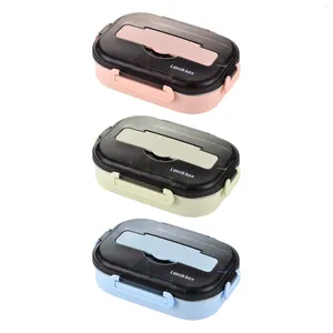 Обеденный залог Bento Lunch Box Double Leaker Proner с крышкой многофункциональный шейки для посуды для взрослых офис детской кухня для кемпинга кухня