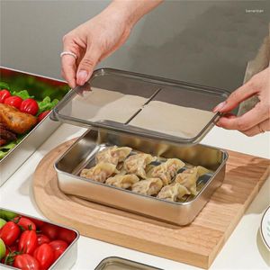 Bottiglie di stoccaggio Contenitore alimentare Fallo a prova di perdita Prep riutilizzabile insalata impilabile in lavastoviglie Bentos Safe Bentos B03E