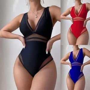 Women's Swimwear 2024 Blusas Plus Size Mujer Swimsuit Women One-piece Rise High Waist Solid Widen Shoulder Bikini For Party