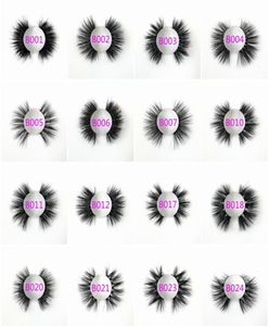 30 50 100 200 Pairs Whole 100 Real Mink 25mm Lashes 5D 7D Fluffy Messy Strip Eyelashes DHL7646607