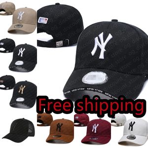 Fashion Baseball -Design Unisex Mütze Klassische Buchstaben NY Designer Caps Hats Herren Frauen Bucket Outdoor Freizeitsporthut kostenlos Versand