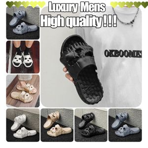 Sandálias grossas do crânio de verão praia respirável não deslizamento leve moda leve casual azul preto praia sol slides menino marrom luz eva 2024 size40-45