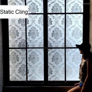 Adesivi per finestre Film 3D Film Crystal Crystal Gue STATICA STATICA STATICHE STATICO OPACA GLI STRADA SLIDE SLIDE DECORATIVO PVC