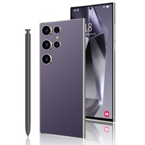 Kostenloses Magnetic Wireless Ladegerät 7.3 HD S24U Ultra Smartphone 8G 512GB 5G Ltd Face Recognition Typ-C Smartphone Großhandel Mobiltelefon