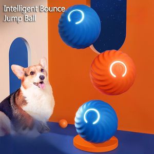 Inteligente Bola de Bola Elétrica Gravidade Bolas de Jump Cão Brincadeamento USB Charging Automático Dogs Automático Artefato Inteligente Toys de gato de estimação 240511