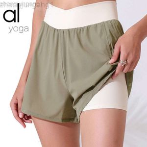 Desginer Als Yoga Aloe Woman Pant Top Women Als New Fitness Sports Shorts Womens Summer Hot Pants Anti-light Casuquick-drying Breathable