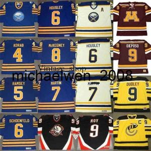 Vin Weng Jerry Korab Mike Ramsey Phil Housley Rick Martin Derek Roy Kyle Okposo Rick Dudley Brad May Dale Hawerchuk Hockey Maglie