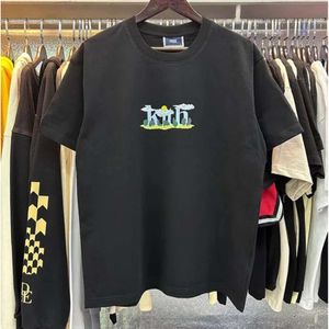 Kith T 셔츠 남성 디자이너 T 셔츠 클라우드 재미 숲 브랜드 Kith Shirts 인쇄 고품질 면화 대형 키스 짧은 슬리브 티셔츠 321