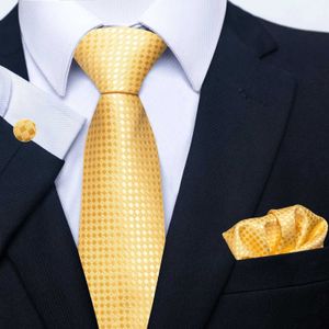 Neck slips set vävd 100% silkesniefickfickor manschettkroppsset slips handduksbruna manliga klädtillbehör
