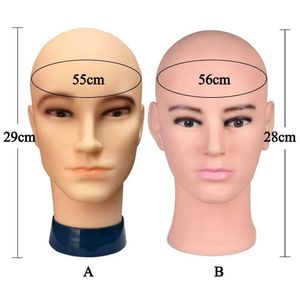 Mannequin Heads Высококачественный мужской фальшивый колбап демонстрирует настоящую модель обучения париков PP, используемая для создания манеев для париков Q240510