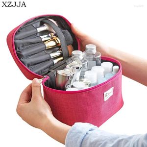 Borse da stoccaggio xzjja Creative Double Cosmetic Borse Organizzatore di campeggio portatile Pannelle per il rossetto