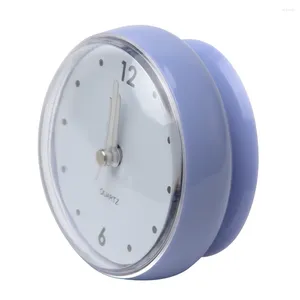 Orologi da parete decorazione per la casa in pvc facile installare cucina durevole impermeabile per usare una tazza di aspirazione specchio solido orologio da bagno doccia