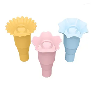 Stampi da forno tazze di gelato a portata silicone a cono stampo a portata di coperchio contenitori di stoccaggio di ghiaccioli da cucina forniture da cucina