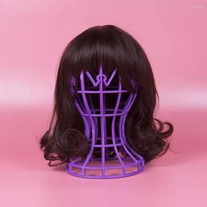 Hooks Hollow Wig Tutucu Örtüsiz Plastik Kadınlar Yeniden Kullanılabilir Cosplay Saç Stand Berber Mağazası Salon Şapkası