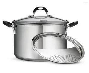 Cookware Sets Gourmet Stainless Steel 8 Quart Lock And Drain Stock Pot