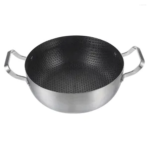 Double Boilers Soup Cookware Honeycomb Non-stick Pot Nonstick Frying Pan Thicken Metal Cooker