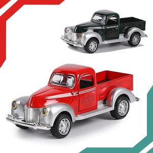 1 32 Pickup Truck in lega Modello per bambini Decorazione per auto giocattolo tira Back Boy Die Cast Educational 240510