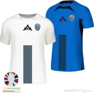 24 25 Slovenya Futbol Formaları Sesko Futbol Forması 2024 Euro Kupa Macar Milli Takımı Çocuk Kiti Uzakta Beyaz Mavi Spor Futbol Gömlekleri Erkek Slovenya